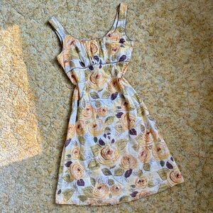 Yellow Rose Cotton Sun Dress